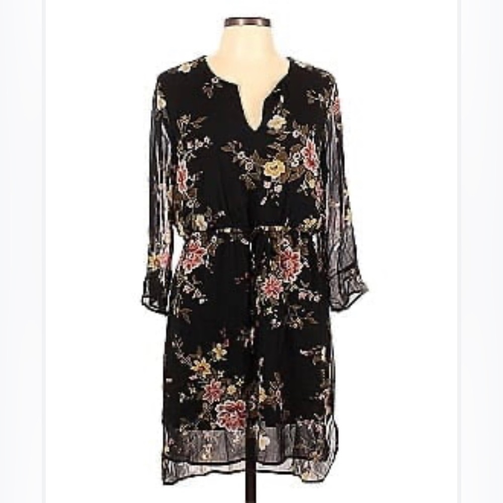 Womens Dress Sheath Bodycon Floral Lace Sleeve